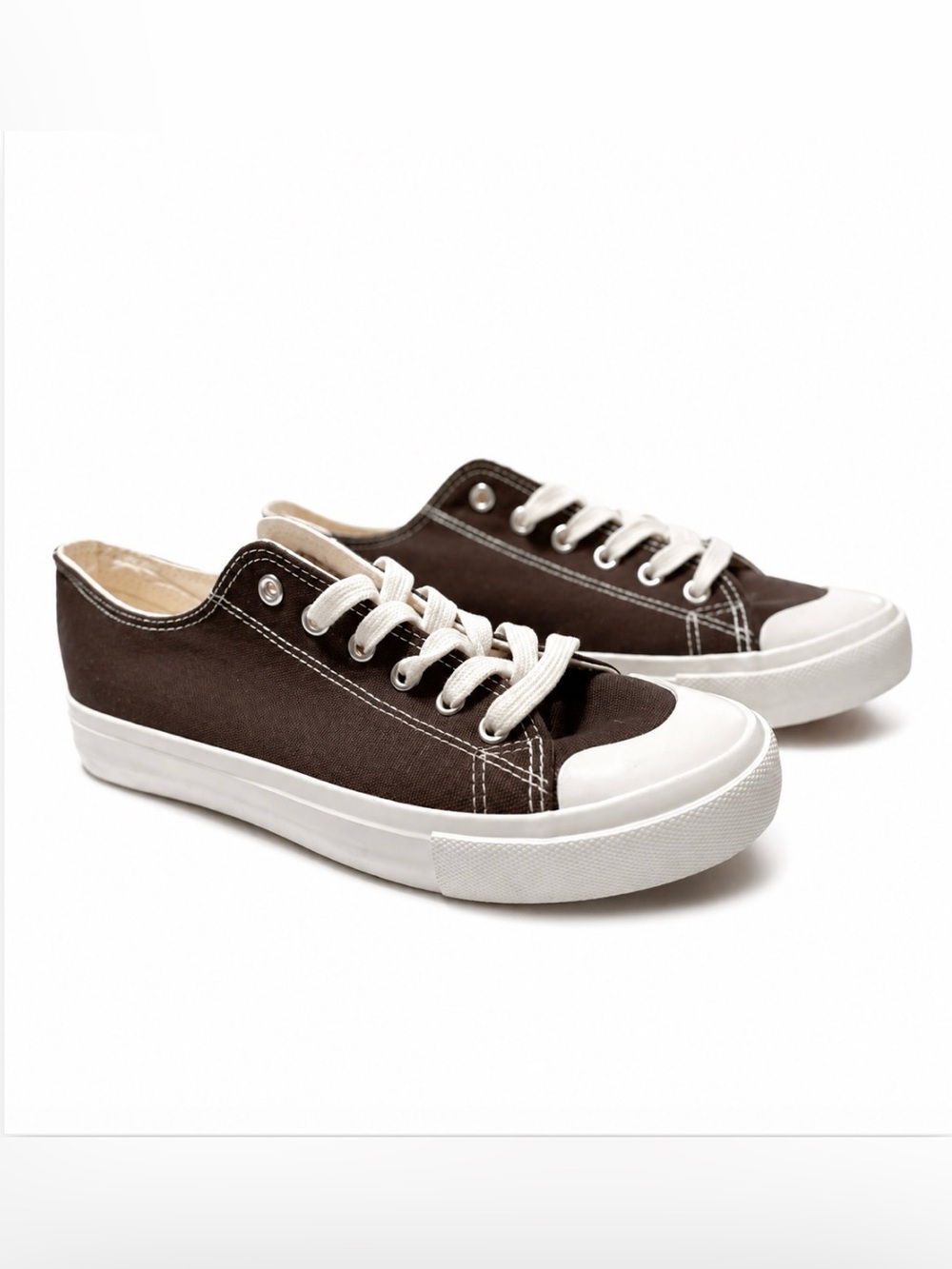 JENN ARDOR Women's Canvas Low Top Sneaker Lace-up Classic Casual Tennis Shoe